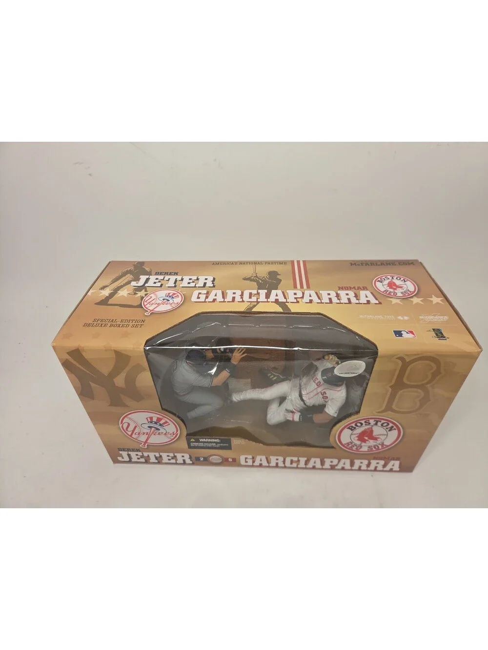 McFarlane MLB 2 Pack Derek Jeter Yankees vs Nomar Garciaparra Red Sox NIB Mint